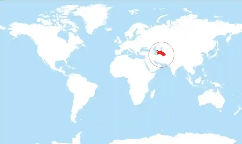 Turkmenistan Location - Central Asia